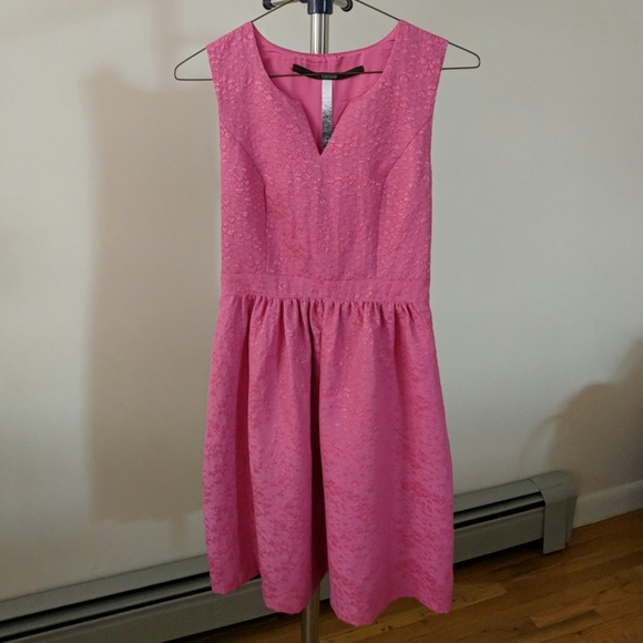 Kensie Sleeveless Hot Pink Dress - Picture 1 of 7